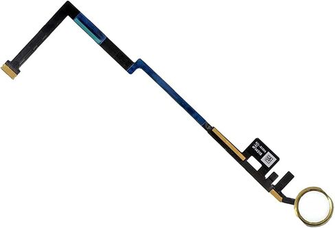 T Phael White Home Button Replacement Compatible with iPad 5 5th Gen 2017 (A1822 A1823) and iPad 6 6th Gen 2018 (A1893 A1954) 9.7" Incl Flex Cable Connector and Screwdriver(Gold Ring) in Kuwait