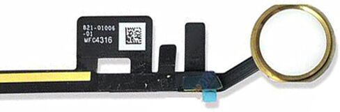 T Phael White Home Button Replacement Compatible with iPad 5 5th Gen 2017 (A1822 A1823) and iPad 6 6th Gen 2018 (A1893 A1954) 9.7" Incl Flex Cable Connector and Screwdriver(Gold Ring) in Kuwait