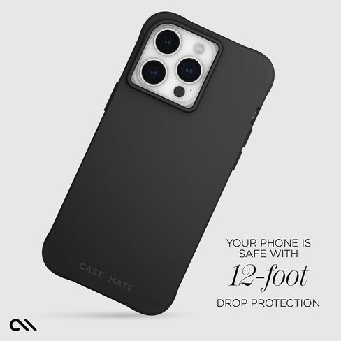 Case-Mate Tough iPhone 15 Pro Max Case - Clear [12ft Drop Protection] [Wireless Charging Compatible] Slim Phone Case for iPhone 15 Pro Max 6.7", Shockproof Cover with Anti Yellowing, Anti Scratch Tech in Kuwait