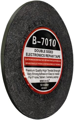 MMOBIEL Double Sided Adhesive Tape 1mm 50m Roll (164ft) Black Ultra Thin Mounting Tape for LCD Screen Repair, Smartphone Tablet Laptop Glass Fix in Kuwait