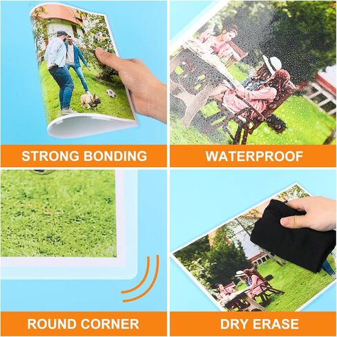 CAREGY Clear Thermal Laminating Plastic Paper Laminator Sheets - 9 x 11.5-Inch, 150-Pack, 3mil in Kuwait