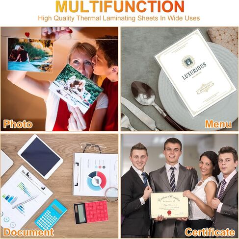 CAREGY Clear Thermal Laminating Plastic Paper Laminator Sheets - 9 x 11.5-Inch, 150-Pack, 3mil in Kuwait