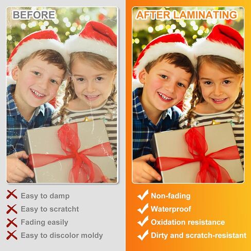 CAREGY Clear Thermal Laminating Plastic Paper Laminator Sheets - 9 x 11.5-Inch, 150-Pack, 3mil in Kuwait