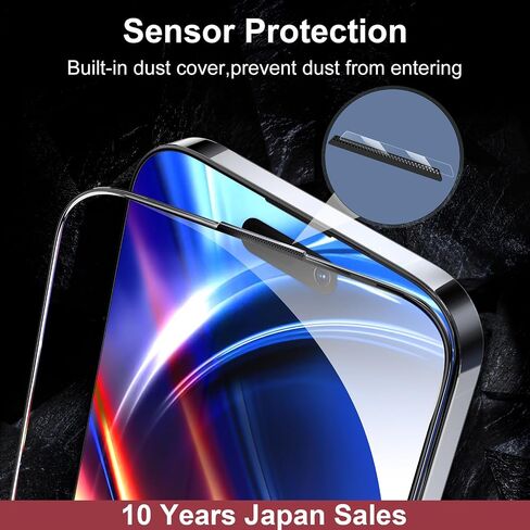 OAproda [قطعة واحدة أقوى من 3 قطع • واقي شاشة مدمج مقاوم للغبار لهاتف iPhone 15 Pro Max [حماية كاملة] 9H+ مقاوم للكسر، حواف معززة، صديق للحافظة، 6.7 بوصة in Saudi Arabia