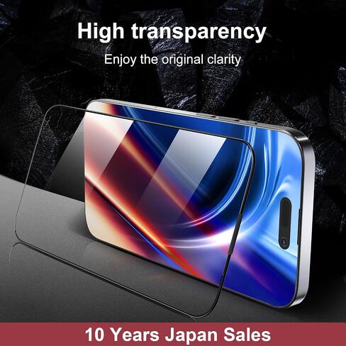 OAproda [قطعة واحدة أقوى من 3 قطع • واقي شاشة مدمج مقاوم للغبار لهاتف iPhone 15 Pro Max [حماية كاملة] 9H+ مقاوم للكسر، حواف معززة، صديق للحافظة، 6.7 بوصة in Saudi Arabia