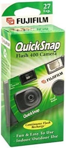 Fujifilm QuickSnap Flash 400 Disposable 35mm Camera + Hand Strap + Quality Photo Microfiber Cloth (6 Pack) in Saudi Arabia