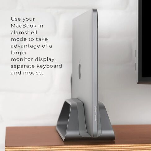 حامل/حامل مكتب كمبيوتر محمول عمودي من الألومنيوم من HumanCentric لأجهزة MacBook وMacBook Pro وMacBook Air ورمادي فلكي in Kuwait