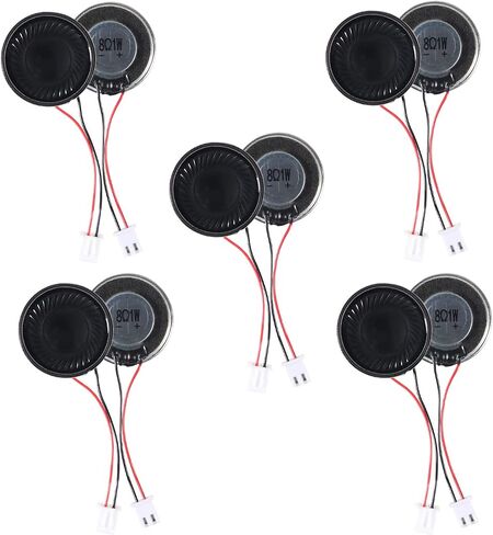 AITIAO 10Pcs 1W 8 Ohm Metal Shell Mini Loudspeaker Round Internal Magnet Speaker MP3 MP4 Player Speaker in Saudi Arabia