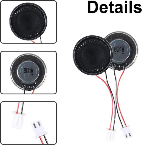 AITIAO 10Pcs 1W 8 Ohm Metal Shell Mini Loudspeaker Round Internal Magnet Speaker MP3 MP4 Player Speaker in Saudi Arabia