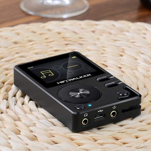 HIFI WALKER H2 Touch, Hi Res MP3 Player with Bluetooth, 2.4" HD Touch Screen, Digital Audio Player, DSD Lossless FLAC Player, Bluetooth Music Player with 64GB Memory Card, Support Up to 512GB in Kuwait