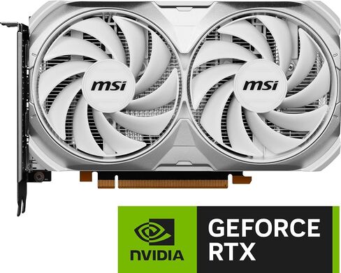 MSI Gaming GeForce RTX 4060 8GB GDRR6 128-Bit HDMI/DP Nvlink TORX Fan 4.0 Ada Lovelace Architecture Graphics Card (RTX 4060 Ventus 2X White 8G OC) in Saudi Arabia