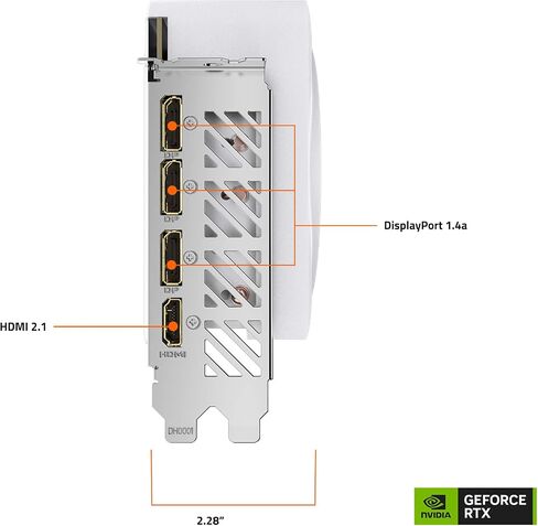 GIGABYTE GeForce RTX 4070 AERO OC 12G Graphics Card, 3X WINDFORCE Fans, 12GB 192-bit GDDR6X, GV-N4070AERO OC-12GD Video Card in Saudi Arabia