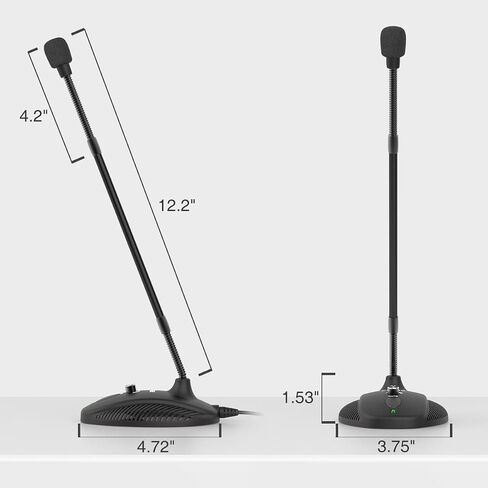 Fifine USB Computer Microphone, Plug &Play Desktop Condenser PC Laptop Mic,Mute Button with LED Indicator, Compatible with Windows/Mac, Ideal for YouTube,Zoom,Recording,Twitch Games(K054) in Saudi Arabia