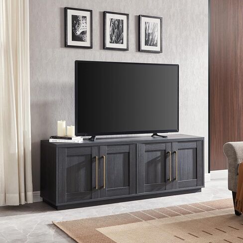 Henn&Hart Tillman Rectangular TV Stand for TV's up to 80" in, 68" Wide, White in Kuwait