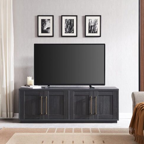 Henn&Hart Tillman Rectangular TV Stand for TV's up to 80" in, 68" Wide, White in Kuwait