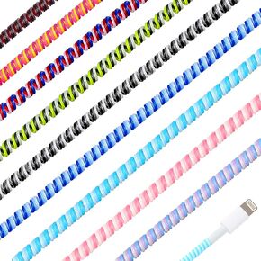 Friends 10 Pcs Cord Protectors from Pets No Chew 43.3",Classic Colors | Spiral Cable Protector, Phone Charger Cover, Data Cable Protective Sleeve Chew Proof, USB Wire Cover Stylish, Cat Dog Rabbit in Saudi Arabia