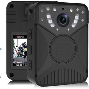 Yingshiwei Body Camera Camera for 10h Battery Life Night Vision Water-Resistant,Body Camera with Audio Recording Wearable 128G 2.0" LCD Infrared Night Vision in Kuwait