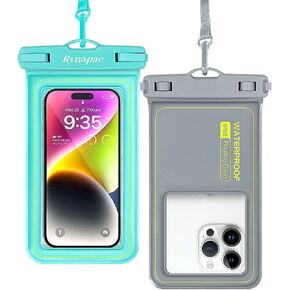 IP68 Waterproof Phone Pouch/Case, Waterproof Floating Phone Case for iPhone 14 13 12 11 Pro Max XS Plus Samsung Galaxy Cellphone, Floating iPhone Case for Beach Vacation-2 Pack in Kuwait