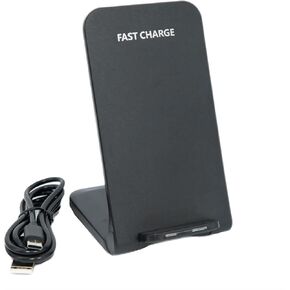 Wireless Charging Station,15W Fast Wireless Charging Station with Sleep-Friendly Adaptive Light,Compatible with Samsung Galaxy, Google LG, etc（Black） in Kuwait