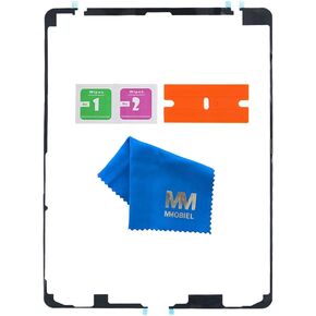 MMOBIEL Sticker Strips Compatible with iPad 8 2020/7 2019 10.2 inch - Pre-Cut Touch Screen LCD Adhesive incl Cleaning Cloth Razor Blades Pads