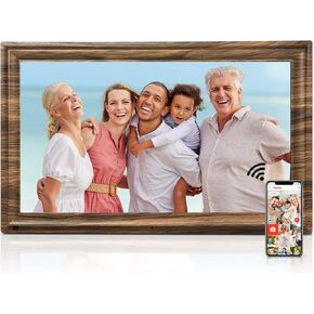 16 Inch Large Digital Picture Frame, Canupdog Digital Photo Frame with 32GB Storage Wall Mountable, Auto-Rotate, Motion Sensor Share Photo Video via App