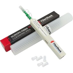 Fibershack - 1.25mm LC Fiber Cleaner Pen. 800+ Single Click Fiber Cleaner. Dual Fiber Optic Connector Cleaner & Endface Fiber Optic Cleaning Pen. Fiber LC Cleaner Comes with an Added Protection Case in Kuwait