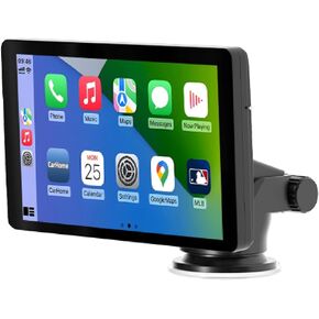 [2023 Updated] Car and Driver INTELLIDASH Slim with Apple Carplay and Android Auto, 7'' IPS Touchscreen Multimedia Player with Bluetooth, Mirror Link, SiriusXM, Google, Siri Assistant