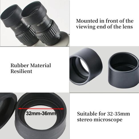 AUNMAS 36mm Soft Rubber Eyepiece Cover for Stereo Microscopes in Kuwait