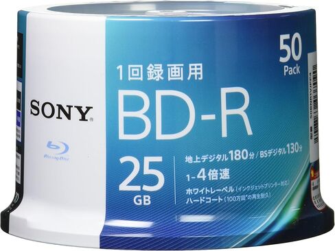 SONY video for a Blu-ray disc 50BNR1VJPP4 (BD-R 1 layer: 4-speed 50 sheets pack)(Japan Import-No Warranty) in Saudi Arabia
