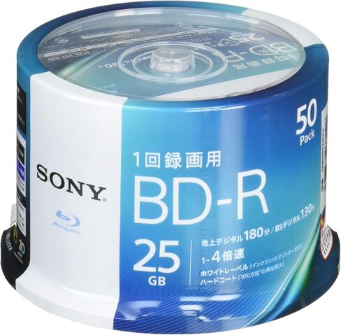 SONY video for a Blu-ray disc 50BNR1VJPP4 (BD-R 1 layer: 4-speed 50 sheets pack)(Japan Import-No Warranty) in Saudi Arabia