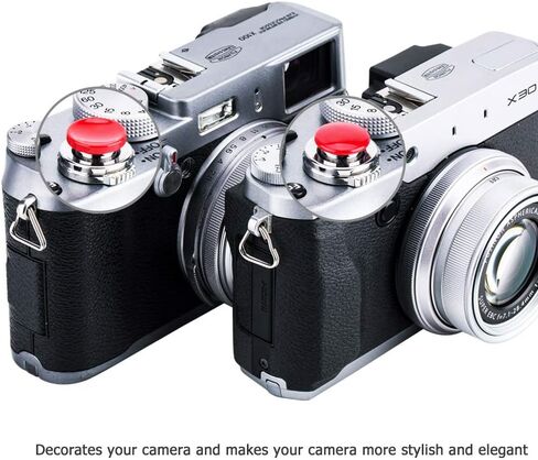 JJC 2-Pack Camera Soft Shutter Release Button for Fuji X100VI X-T30 III XE5 | for Fujifilm X-E5 X-M5 X-T50 XT30 X-T20 X Half X100V X100F X-T4 X-T3 X-E4 XE4, Nikon Zf, Leica Q3, Sony RX10 II III IV & More in Saudi Arabia
