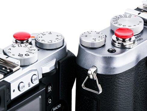 JJC 2-Pack Camera Soft Shutter Release Button for Fuji X100VI X-T30 III XE5 | for Fujifilm X-E5 X-M5 X-T50 XT30 X-T20 X Half X100V X100F X-T4 X-T3 X-E4 XE4, Nikon Zf, Leica Q3, Sony RX10 II III IV & More in Saudi Arabia