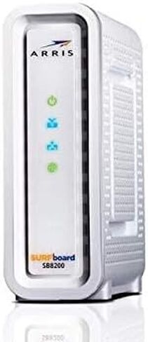 مودم كابل لوح التزلج ARRlS SB8200 Docsis 3.1 جيجابت مودم يعمل مع COX وXfinity وSpectrum والعديد من الأجهزة الأخرى (متجدد) in Saudi Arabia