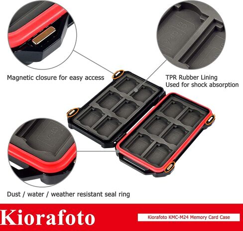 [12 SD + 12 CFexpress Type A] Magnetic Closure Memory Card Case Holder Organizer Protector Keeper for SD SDHC SDXC for Sony CEA-G80T CEA-G160T Alpha 1 A1 A7 IV A7M4 FX3 FX6 Camera Memory Card Storage in Saudi Arabia