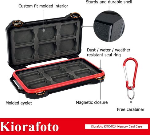 [12 SD + 12 CFexpress Type A] Magnetic Closure Memory Card Case Holder Organizer Protector Keeper for SD SDHC SDXC for Sony CEA-G80T CEA-G160T Alpha 1 A1 A7 IV A7M4 FX3 FX6 Camera Memory Card Storage in Saudi Arabia