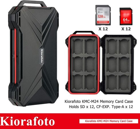 [12 SD + 12 CFexpress Type A] Magnetic Closure Memory Card Case Holder Organizer Protector Keeper for SD SDHC SDXC for Sony CEA-G80T CEA-G160T Alpha 1 A1 A7 IV A7M4 FX3 FX6 Camera Memory Card Storage in Saudi Arabia