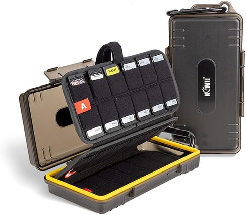 45 فتحة (15 XQD+30 SD) منظم حامل تخزين بطاقات الذاكرة لبطاقة XQD SD/SDHC/SDXC CFepress من النوع A، حقيبة حمل بطاقة SD XQD مقاومة للصدمات والماء مع ملصقات in Kuwait