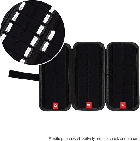 45 فتحة (15 XQD+30 SD) منظم حامل تخزين بطاقات الذاكرة لبطاقة XQD SD/SDHC/SDXC CFepress من النوع A، حقيبة حمل بطاقة SD XQD مقاومة للصدمات والماء مع ملصقات in Kuwait