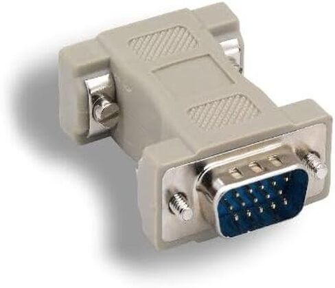 KENTEK DB9 9 Pin to HD15 VGA 15 Pin Video Adapter Changer Coupler for Multi-Sync Molded RS-232 in Saudi Arabia