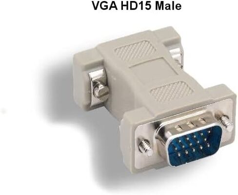 KENTEK DB9 9 Pin to HD15 VGA 15 Pin Video Adapter Changer Coupler for Multi-Sync Molded RS-232 in Saudi Arabia