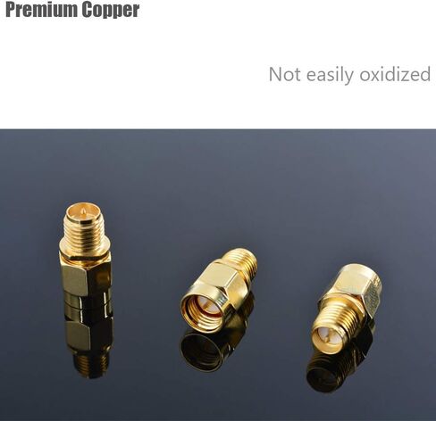 CORONIR (4 عبوات) محول SMA SMA ذكر إلى RP SMA أنثى موصل جاك لكابل RF Coax هوائي Wi-Fi/معزز الإشارة/مكرر/راديو/كابل تمديد/طائرة بدون طيار FPV in Kuwait