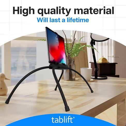 MaxPro Universal Tablet and Phone Stand for Bed — Patented Hands-Free Holder with Flexible Gooseneck Legs, 5 Viewing Angles, Fits Any iPad, Tablet, or Phone with or Without Case in Kuwait
