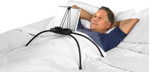 MaxPro Universal Tablet and Phone Stand for Bed — Patented Hands-Free Holder with Flexible Gooseneck Legs, 5 Viewing Angles, Fits Any iPad, Tablet, or Phone with or Without Case in Kuwait