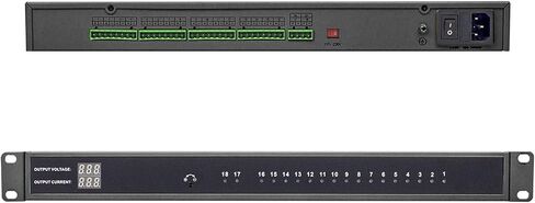DC 16 Channel VBR CCTV 12V 20A Distributed Power Supply Rack Mount, PTC Reset Fuse,（UPS） Uninterruptible Power Supply System Function，Adjustable Output Voltage，for Security Cameras, DVR，NVR in Kuwait