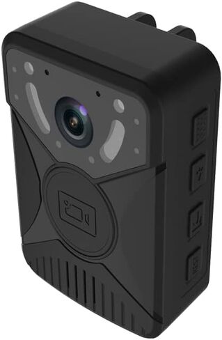 كاميرا Yingshiwei كاميرا الجسم لمدة 10 ساعات للرؤية الليلية للبطارية، مقاومة للماء، كاميرا الجسم مع تسجيل صوتي يمكن ارتداؤها 128 جيجا 2.0 بوصة LCD للرؤية الليلية بالأشعة تحت الحمراء in Kuwait