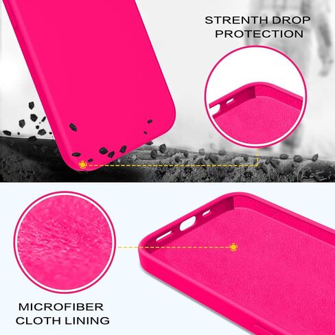 حافظة BENTOBEN iPhone 14 Plus، حافظة هاتف iPhone 14 Plus، للنساء والرجال بمقاس نحيف من السيليكون السائل الناعم والمطاط المضاد للخدش وغطاء هاتف مقاوم للصدمات مع بطانة من الألياف الدقيقة لهاتف iPhone 14 Plus 6.7 بوصة، وردي in Kuwait