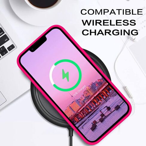 حافظة BENTOBEN iPhone 14 Plus، حافظة هاتف iPhone 14 Plus، للنساء والرجال بمقاس نحيف من السيليكون السائل الناعم والمطاط المضاد للخدش وغطاء هاتف مقاوم للصدمات مع بطانة من الألياف الدقيقة لهاتف iPhone 14 Plus 6.7 بوصة، وردي in Kuwait