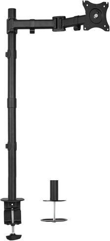 VIVO Single Monitor Desk Mount, Extra Tall Fully Adjustable Stand for 1 LCD Screen up to 32 inches, Ultra Wide Screens up to 38 inches, 22 lbs Capacity, White, STAND-V001TW in Saudi Arabia