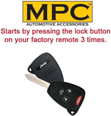 MPC Remote Start Kit Compatible with Jeep Wrangler 2007-2018 || 100% Plug n Play || Key-to-Start || Use Your OEM Key Fob || 15 Minute Install || USA Tech Support in Kuwait