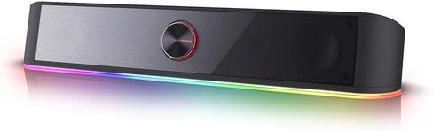 Redragon GS560 RGB Desktop Soundbar, 2.0 Channel Computer Speaker with Dynamic RGB Audio-Light Sync/Display w/Volume Knob, USB Powered w/ 3.5mm Cable, Pink in Kuwait
